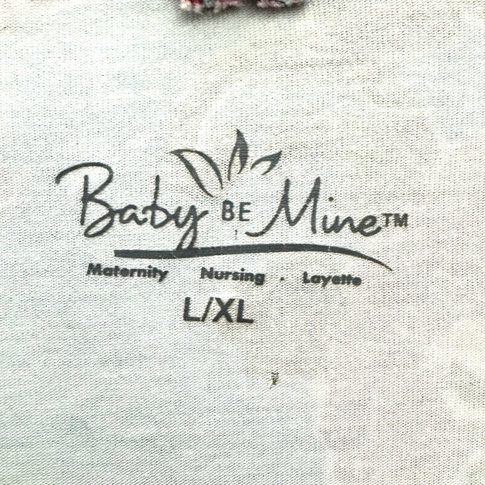 Baby Be Mine L/XL Maternity Nursing Robe Isabella Floral Belted Pockets - Picture 4 of 12